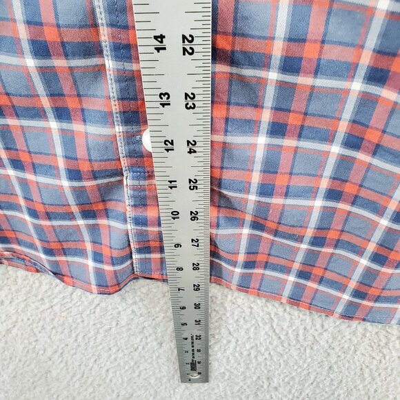 Duluth Trading Mens Shirt Medium Plaid Untucked Long Sleeve Button up Relaxed M - Picture 4 of 6